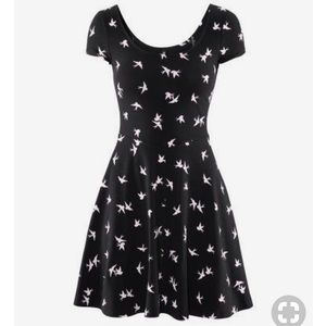 H&M Bird Black Dress